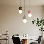 Contemporary Home Decor Beaded Milky Glass Pendant Light