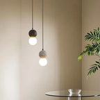 Contemporary Home Decor Beaded Milky Glass Pendant Light