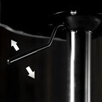 Adjustable Leather Low Back Swivel Bar Stool