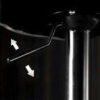 Adjustable Leather Low Back Swivel Bar Stool