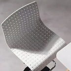 Modern Square Seat Plastic Rattan Adjustable Swivel Bar Stools