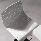 Modern Square Seat Plastic Rattan Adjustable Swivel Bar Stools