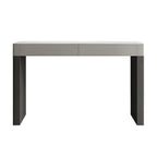 Modern Beige Orange Stone Top Wooden Drawer Bar Tables