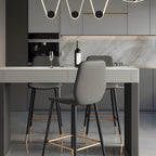 Modern Beige Orange Stone Top Wooden Drawer Bar Tables