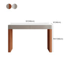Modern Beige Orange Stone Top Wooden Drawer Bar Tables