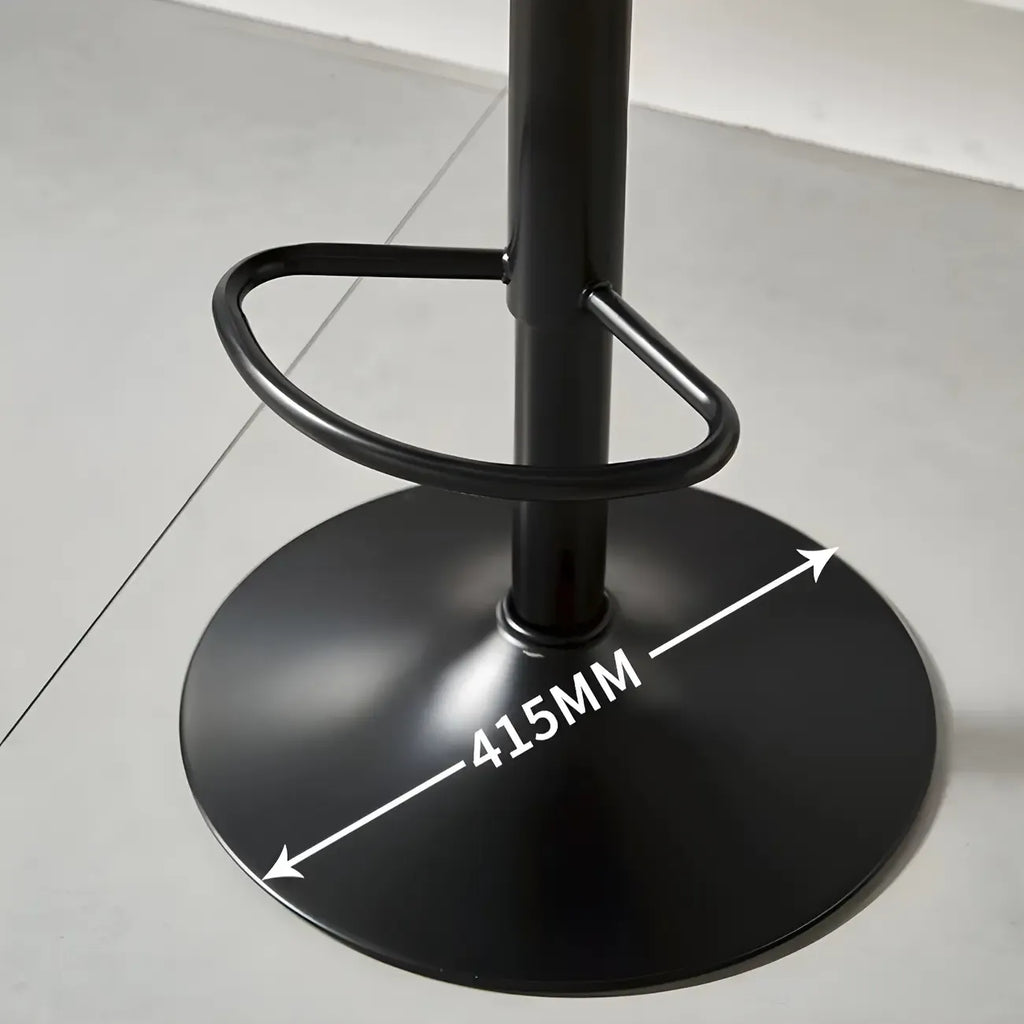 Modern Leather Saddle Swivel Adjustable Bar Stool