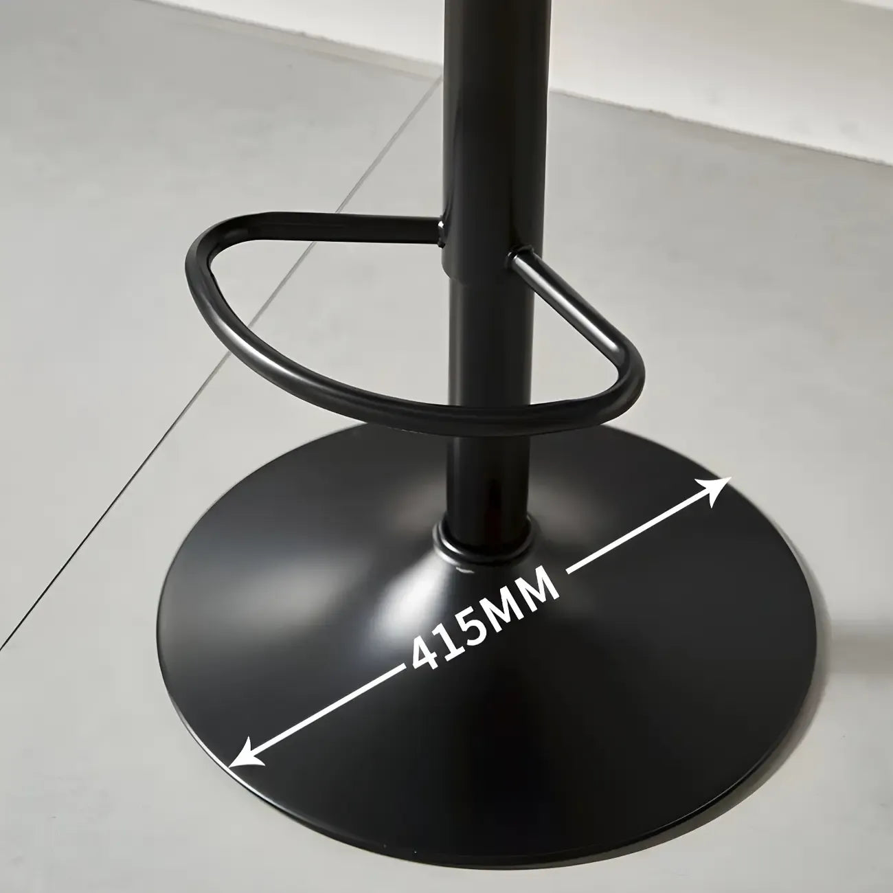 Modern Leather Saddle Swivel Adjustable Bar Stool