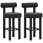 Multicolor Simple Round 4-Leg Upholstered Bar Stools