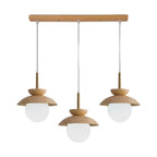 3-Light Modern Wood Island Pendant Lights for Kitchen