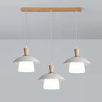 3-Light Modern Wood Island Pendant Lights for Kitchen