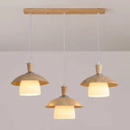 3-Light Modern Wood Island Pendant Lights for Kitchen