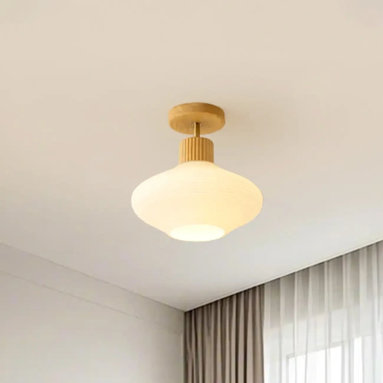 5 to 9 Inch Modern Semi Flush Ceiling Light for Living Room