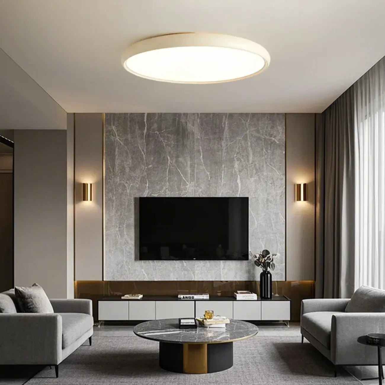 Dimmable Acrylic Round LED Ceiling Light for Residential Use