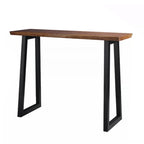 Industrial Brown Wood and Iron Structure Bar Tables
