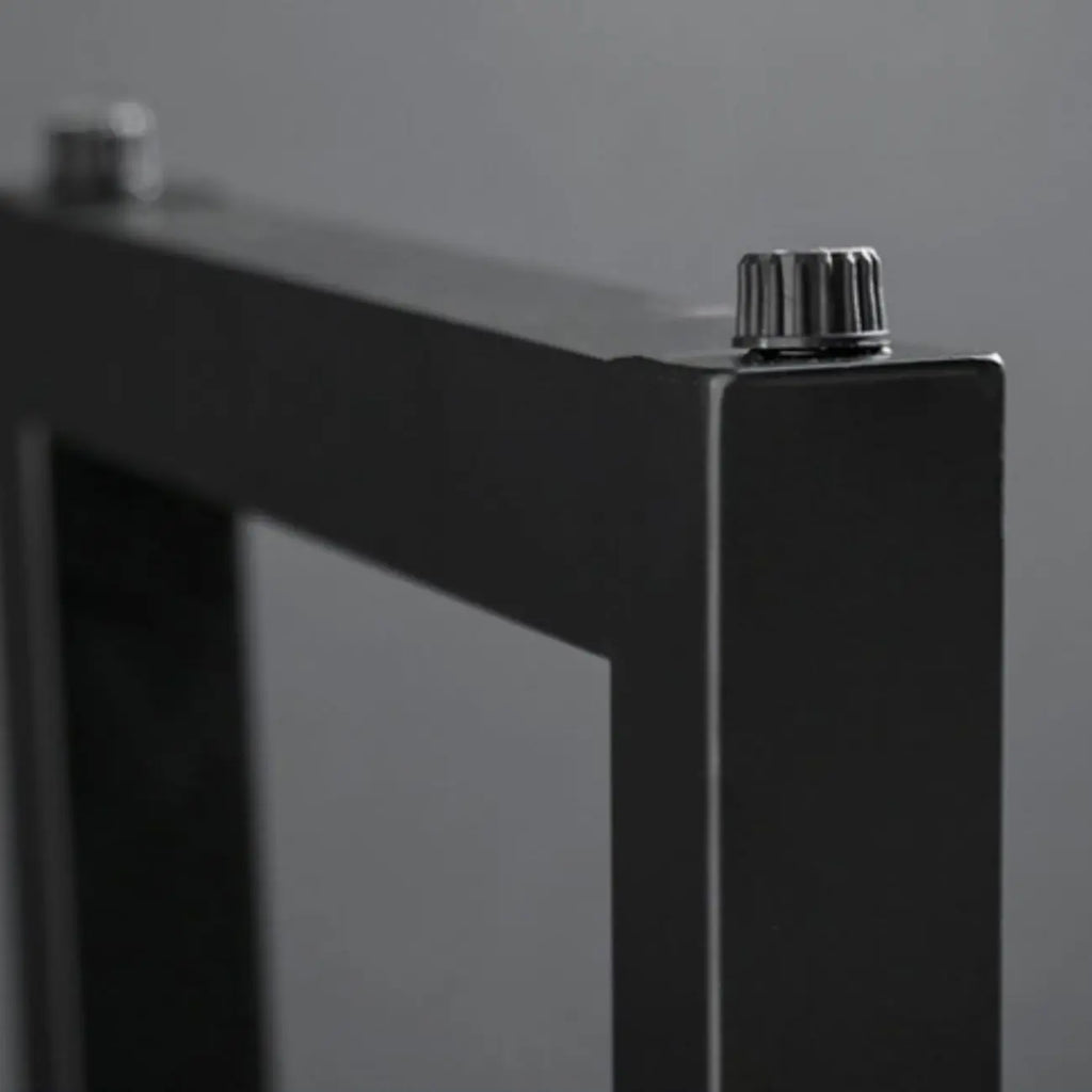 Industrial Brown Wood and Iron Structure Bar Tables