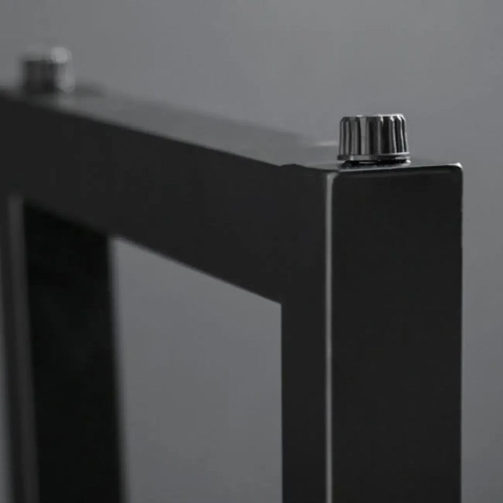 Industrial Brown Wood and Iron Structure Bar Tables
