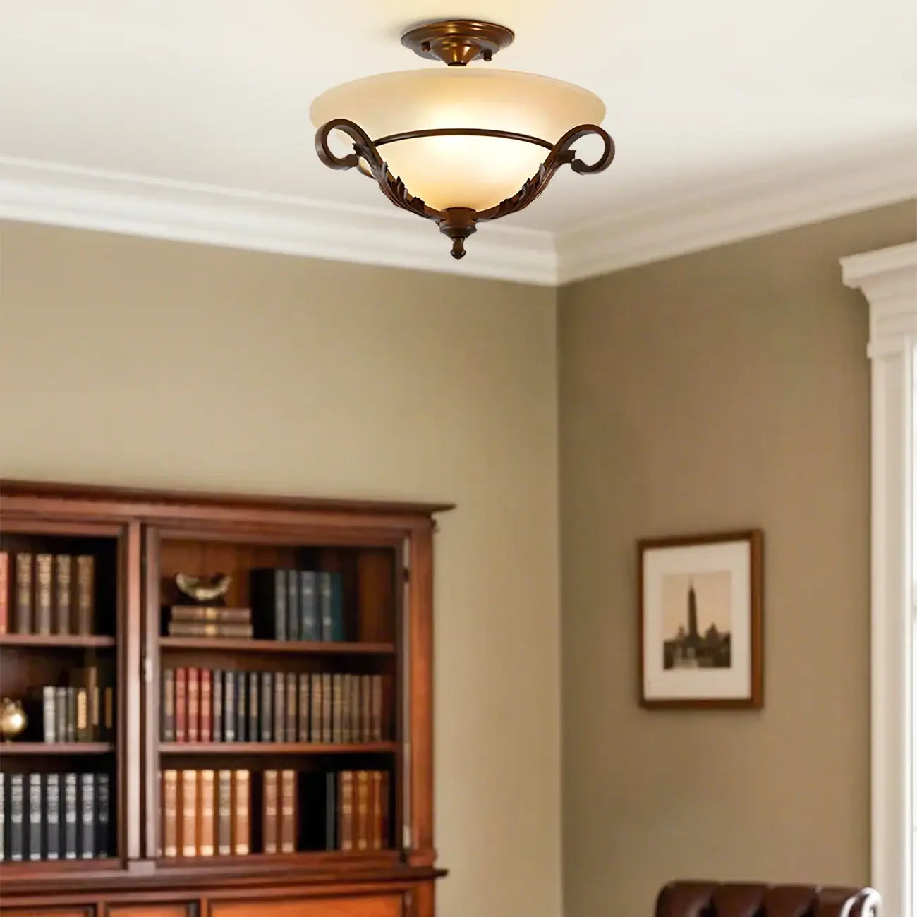 Contemporary 3-Light Ceiling Lamp for Living Room Decor