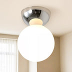 5 to 9 Inch Acrylic Globe Ceiling Light for Residential Use