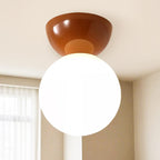 5 to 9 Inch Acrylic Globe Ceiling Light for Residential Use