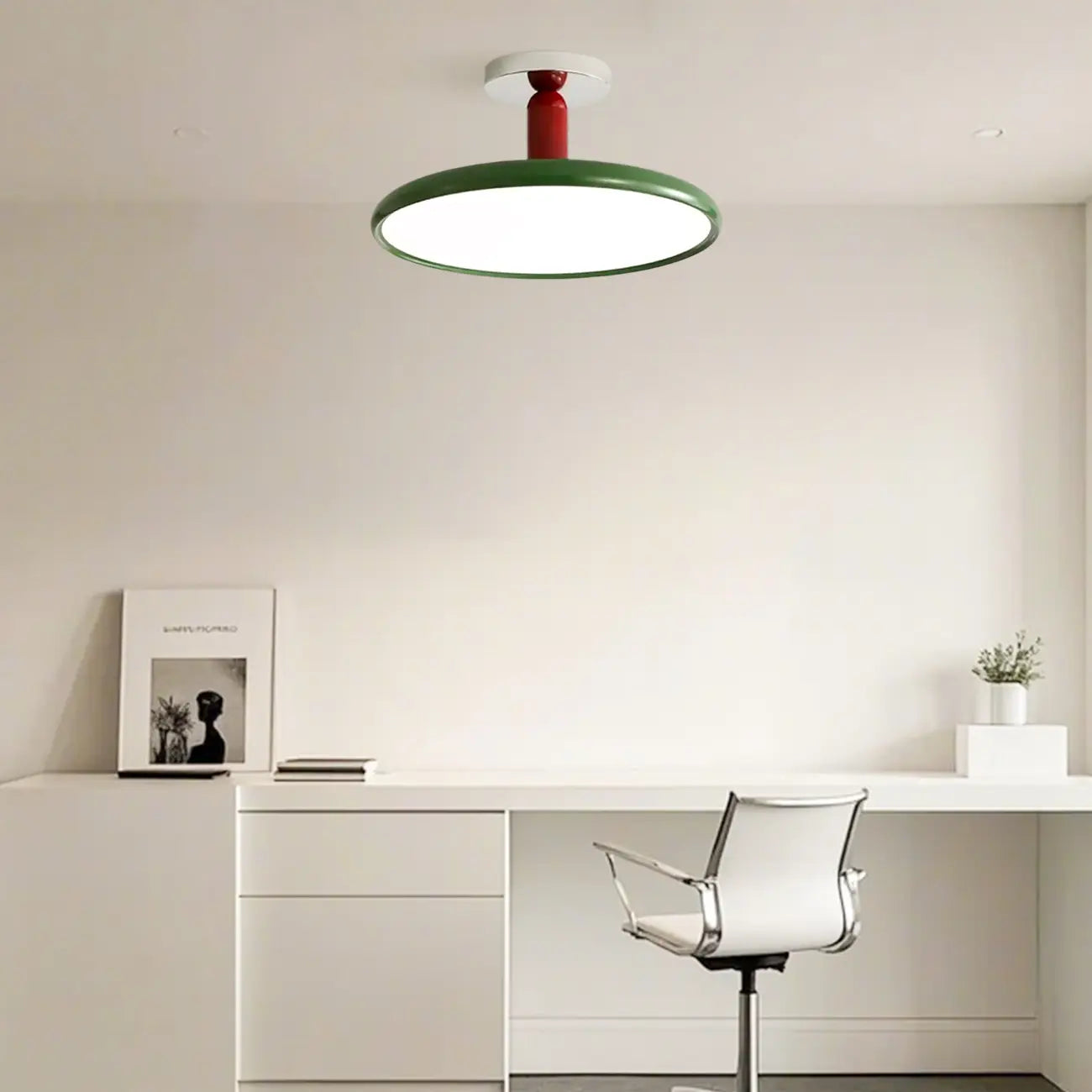 1 Dimmable LED Semi Flush Ceiling Light for Residential Use