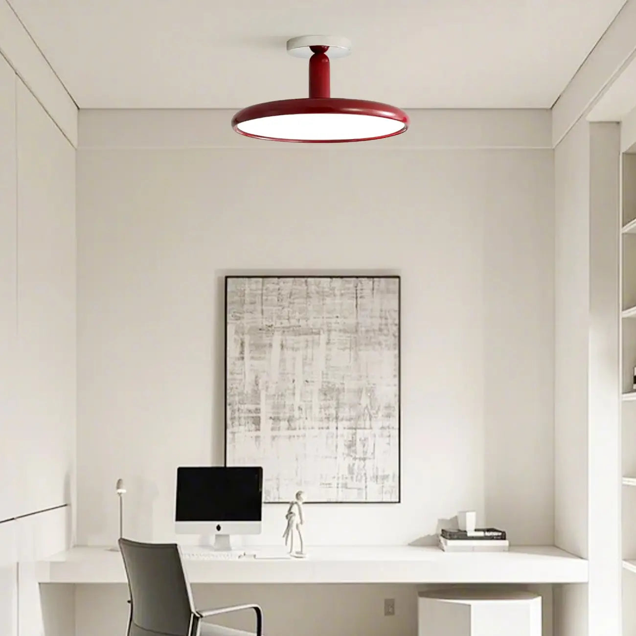 1 Dimmable LED Semi Flush Ceiling Light for Residential Use