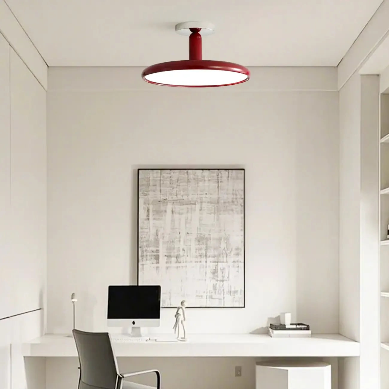 1 Dimmable LED Semi Flush Ceiling Light for Residential Use