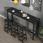 Modern White Wood Top Steel Base Bar Tables