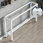 Modern White Wood Top Steel Base Bar Tables