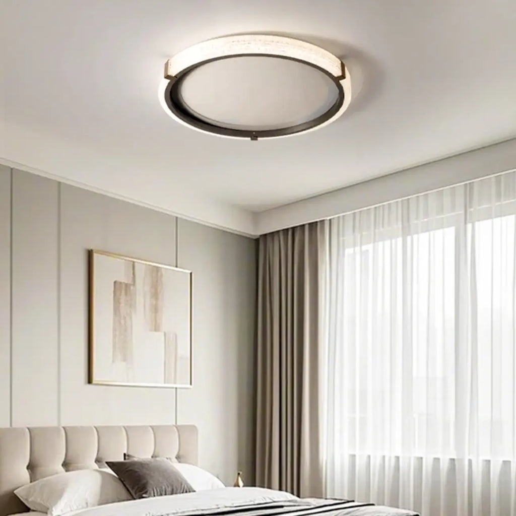 Dimmable White Flush Mount LED Ceiling Light for Living Room