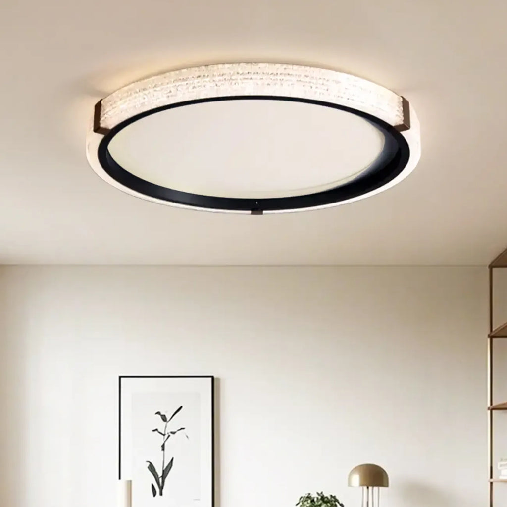 Dimmable White Flush Mount LED Ceiling Light for Living Room