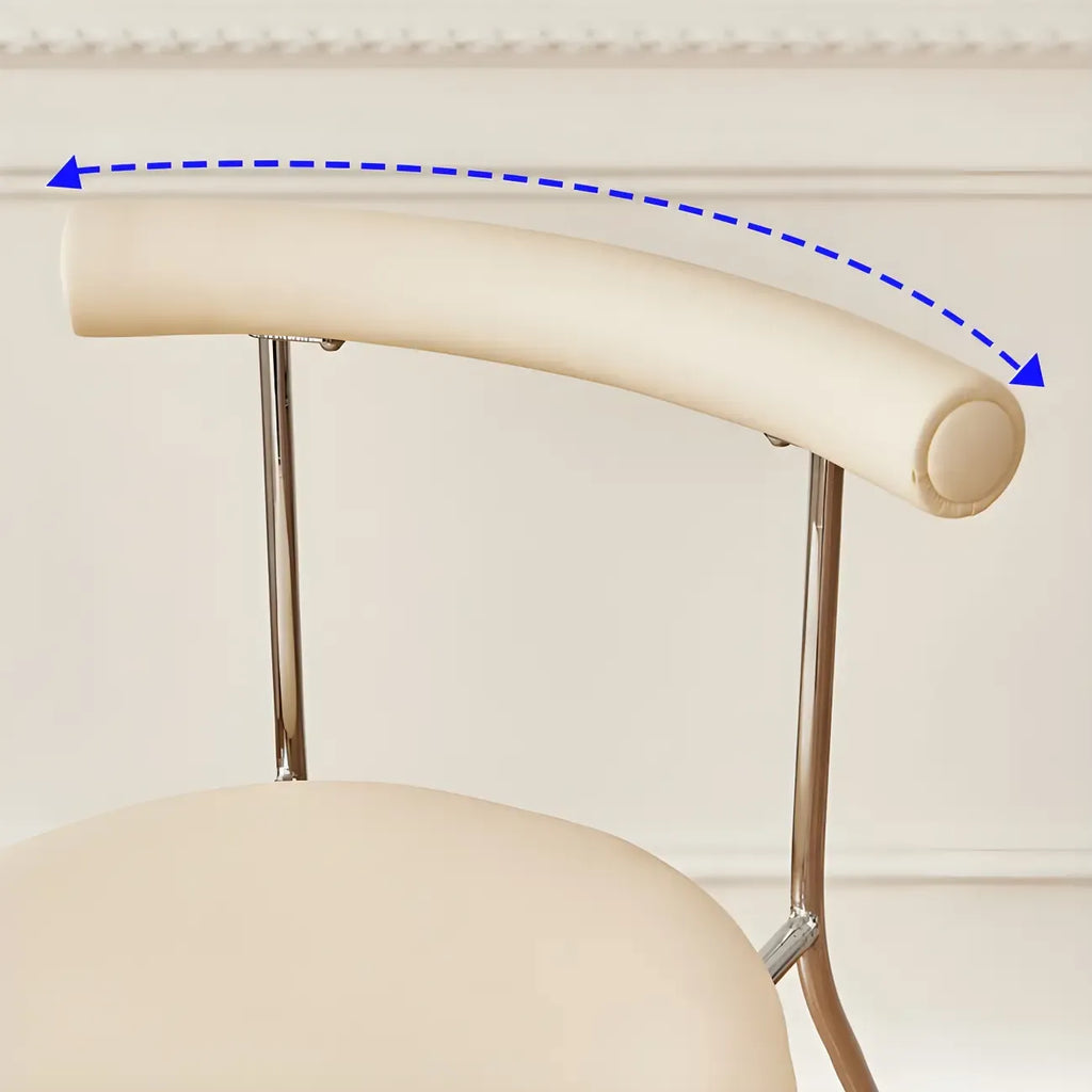 Modern Metal Comfort Cushion Durable High-Back Bar Stool
