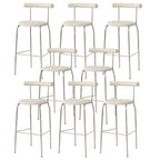 Modern Metal Comfort Cushion Durable High-Back Bar Stool