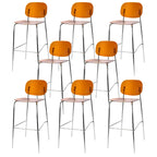 Scandinavian Square Seat Counter Height Acrylic Bar Stools