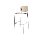 Scandinavian Square Seat Counter Height Acrylic Bar Stools
