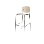 Scandinavian Square Seat Counter Height Acrylic Bar Stools