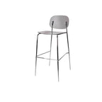 Scandinavian Square Seat Counter Height Acrylic Bar Stools
