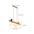Adjustable Modern Bamboo Flower Island Pendant Light