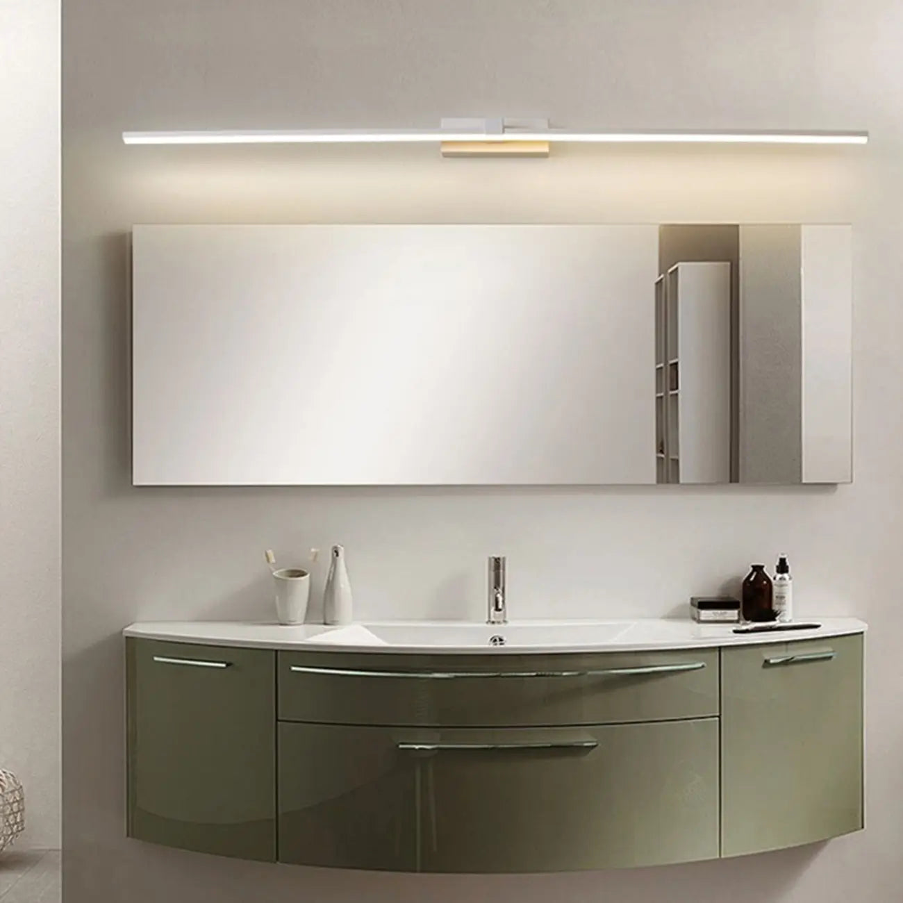 Bathroom Long Linear Silica Gel Vanity Light Fixture