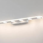 6-Light White Acrylic LED Bar Vanity Light for Bathroom
