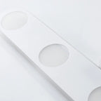 6-Light White Acrylic LED Bar Vanity Light for Bathroom