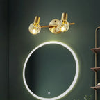 3-Light Modern Gold Crystal Vanity Light for Bathroom