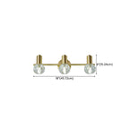 3-Light Modern Gold Crystal Vanity Light for Bathroom