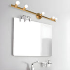 Elegant Metal Vanity Light with Geometric Shape for Bathroom
