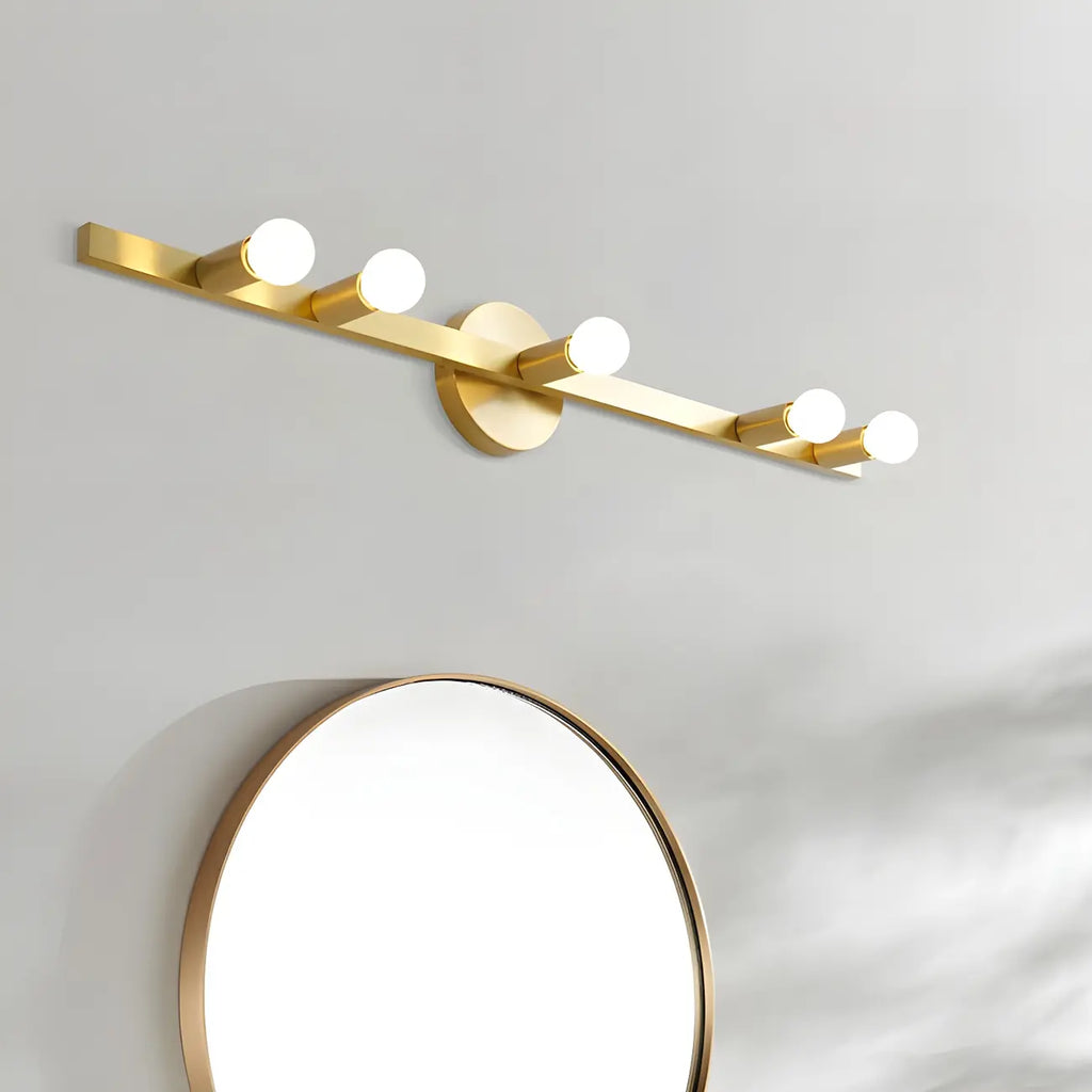 Elegant Metal Vanity Light with Geometric Shape for Bathroom