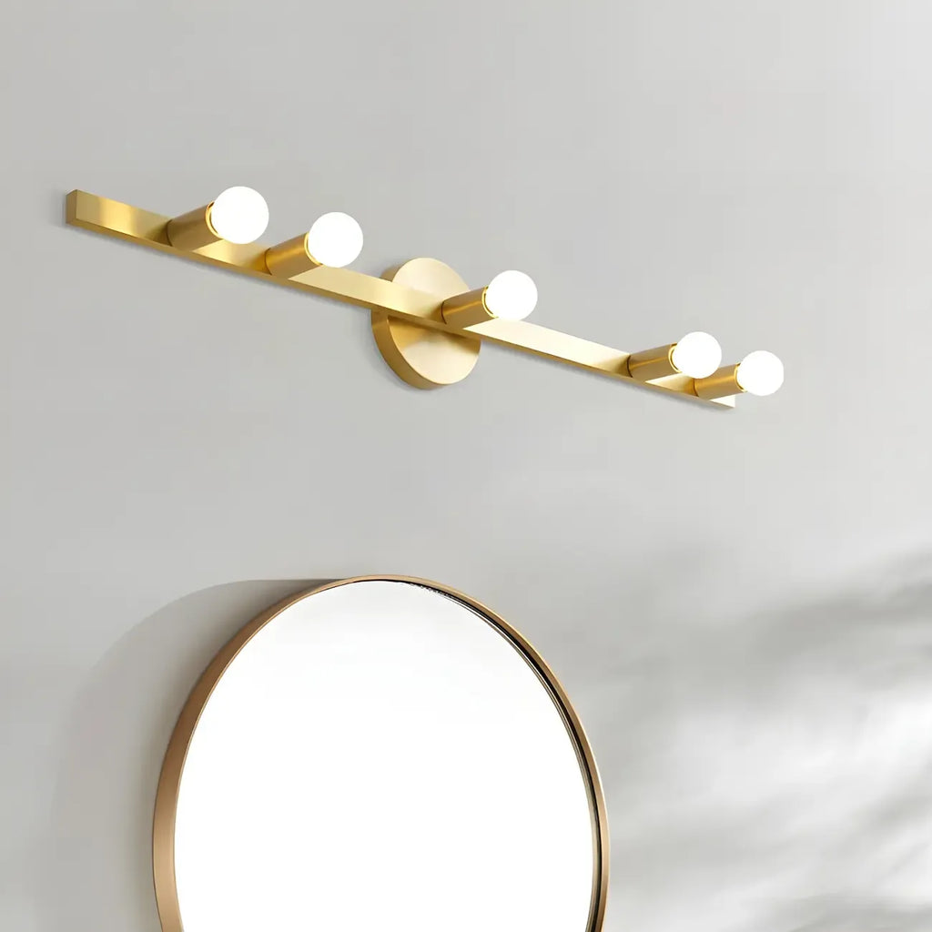 Elegant Metal Vanity Light with Geometric Shape for Bathroom