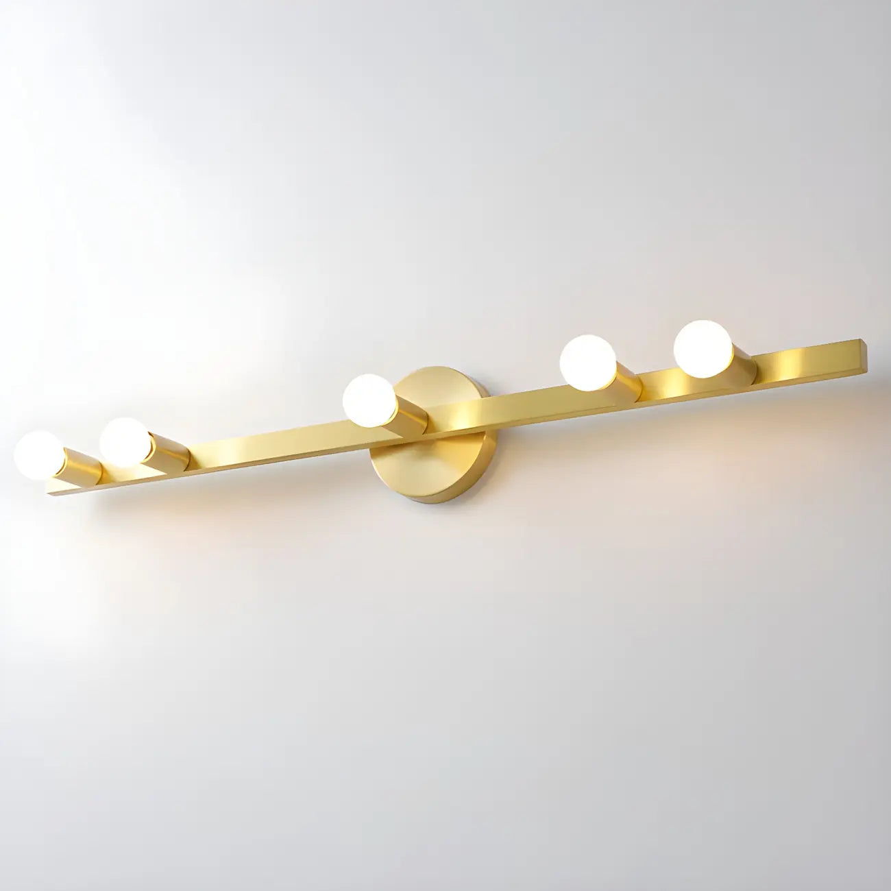Elegant Metal Vanity Light with Geometric Shape for Bathroom