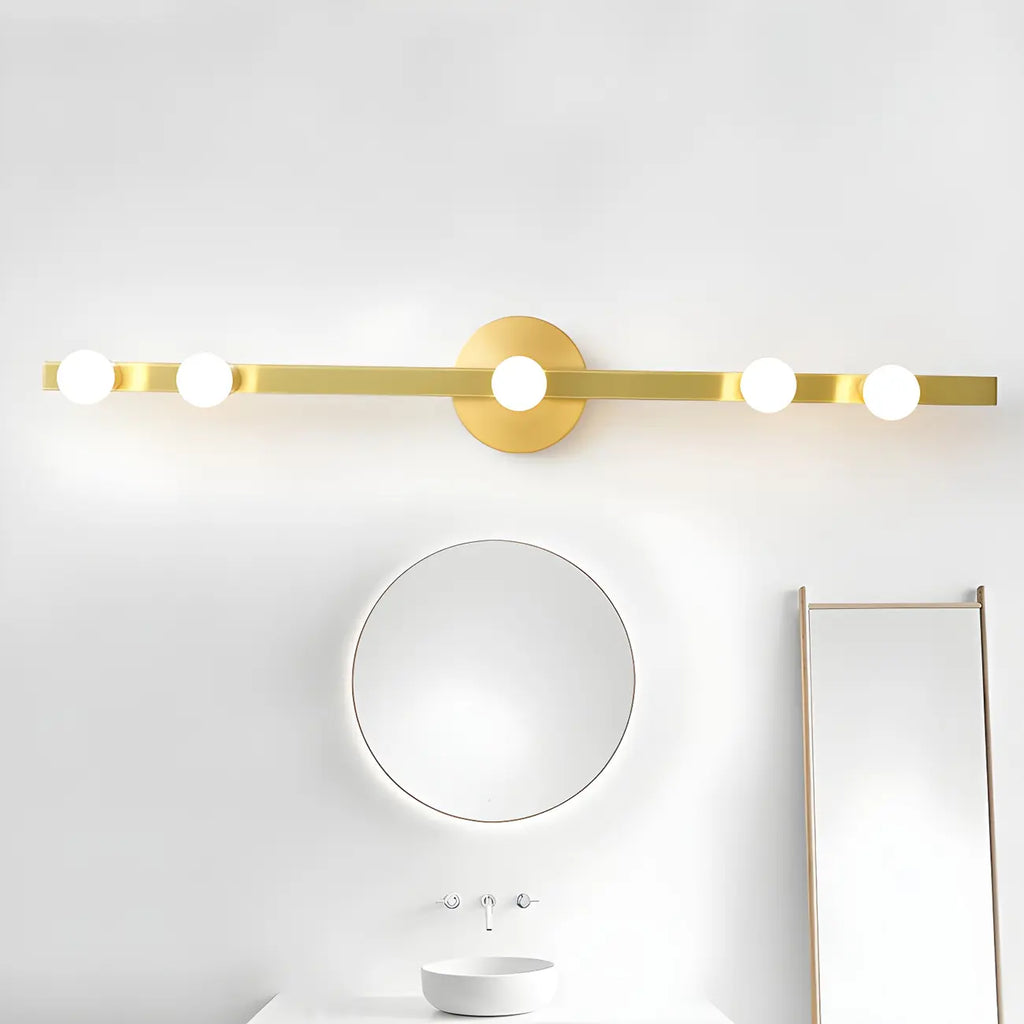 Elegant Metal Vanity Light with Geometric Shape for Bathroom
