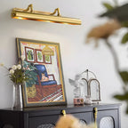 Classic Metal Tube Vanity Light with Copper Shade for Bathroom
