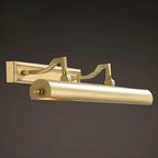 Classic Metal Tube Vanity Light with Copper Shade for Bathroom