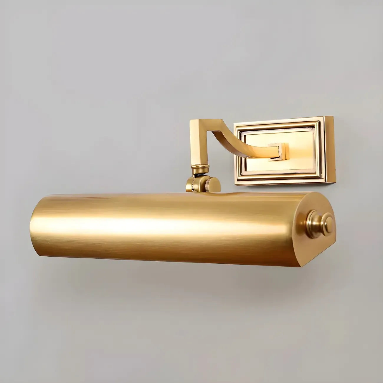 Classic Metal Tube Vanity Light with Copper Shade for Bathroom